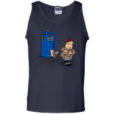 T-Shirts Navy / S The Tardis Monkey Men's Tank Top