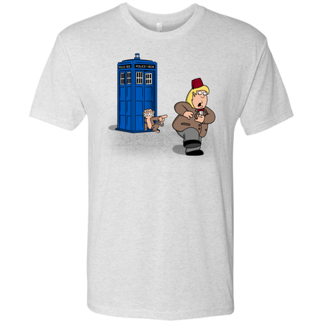 T-Shirts Heather White / S The Tardis Monkey Men's Triblend T-Shirt
