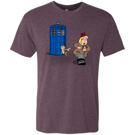T-Shirts Vintage Purple / S The Tardis Monkey Men's Triblend T-Shirt