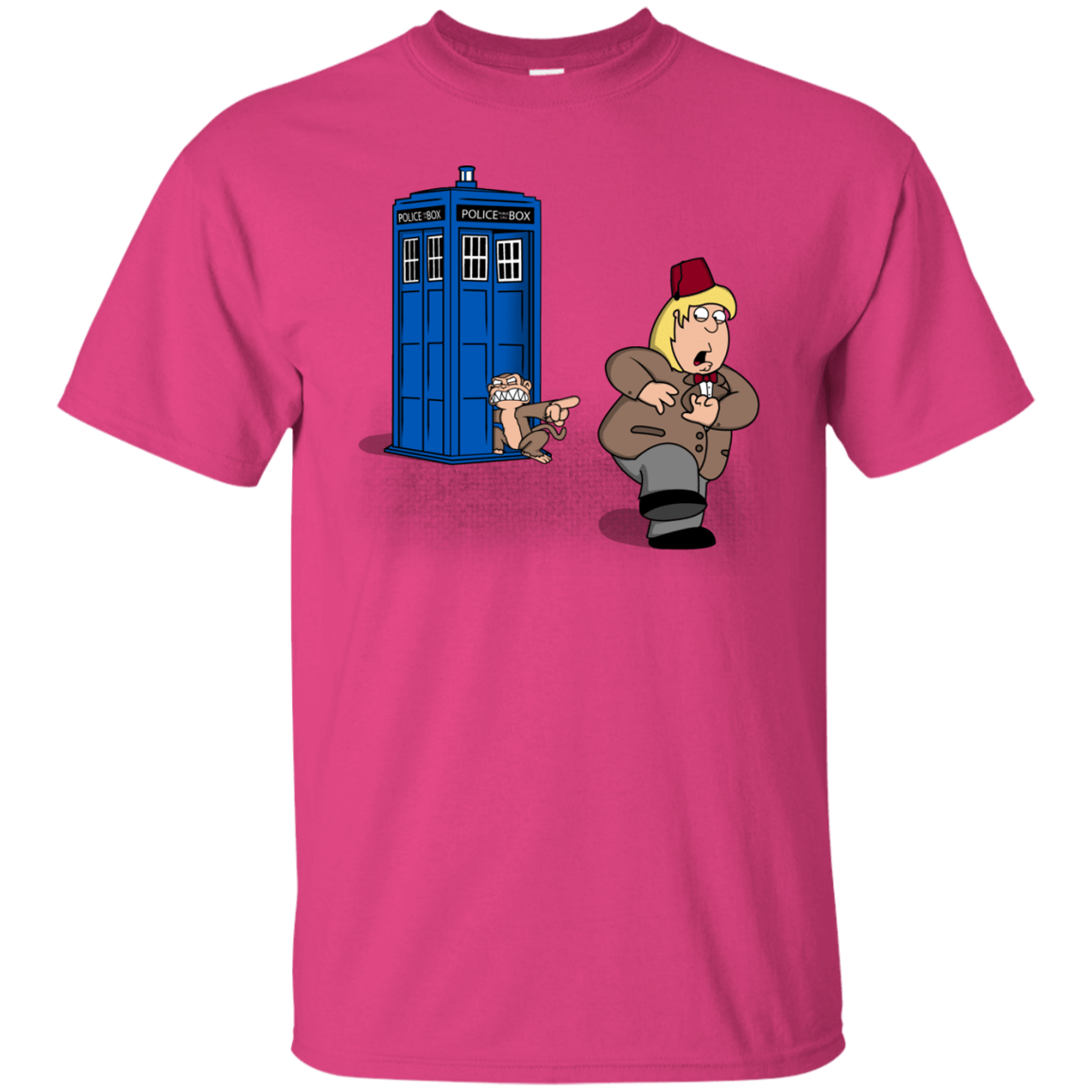 T-Shirts Heliconia / S The Tardis Monkey T-Shirt