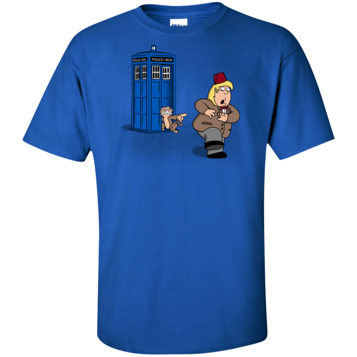 T-Shirts Royal / XLT The Tardis Monkey Tall T-Shirt