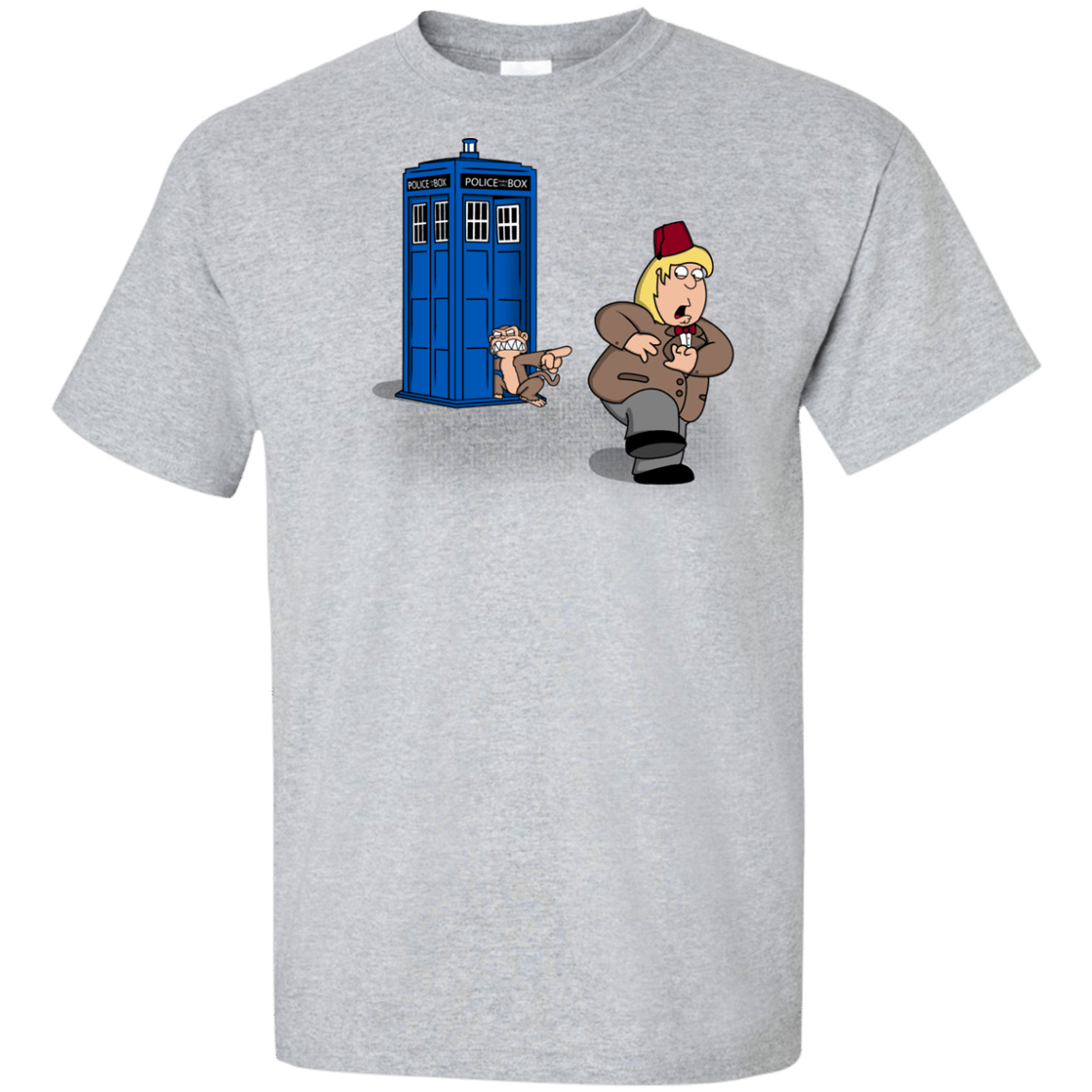 T-Shirts Sport Grey / XLT The Tardis Monkey Tall T-Shirt