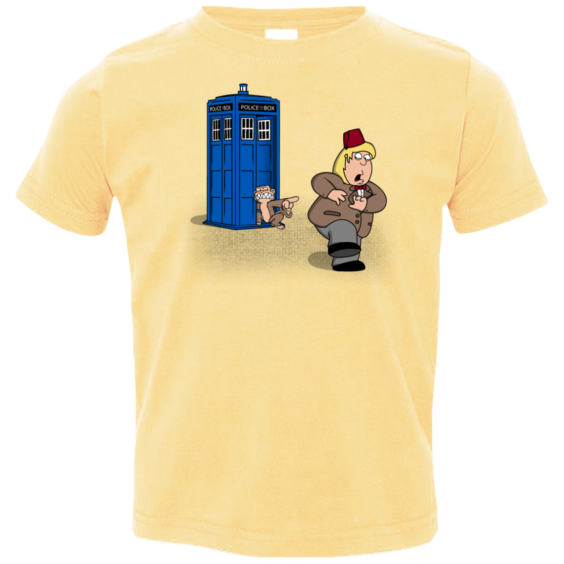 T-Shirts Butter / 2T The Tardis Monkey Toddler Premium T-Shirt