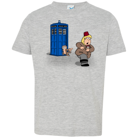 T-Shirts Heather Grey / 2T The Tardis Monkey Toddler Premium T-Shirt