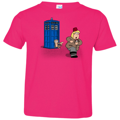 T-Shirts Hot Pink / 2T The Tardis Monkey Toddler Premium T-Shirt