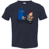 T-Shirts Navy / 2T The Tardis Monkey Toddler Premium T-Shirt