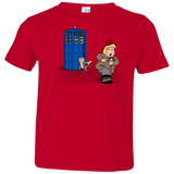 T-Shirts Red / 2T The Tardis Monkey Toddler Premium T-Shirt