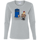 T-Shirts Sport Grey / S The Tardis Monkey Women's Long Sleeve T-Shirt