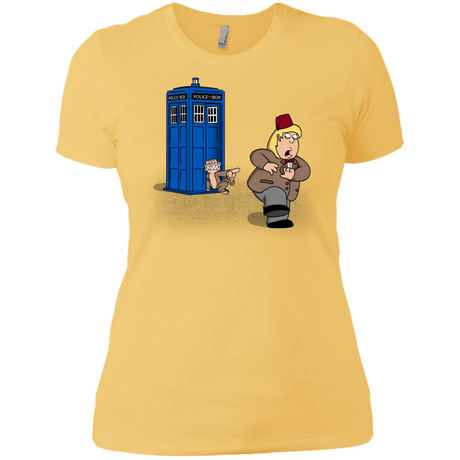 T-Shirts Banana Cream/ / X-Small The Tardis Monkey Women's Premium T-Shirt