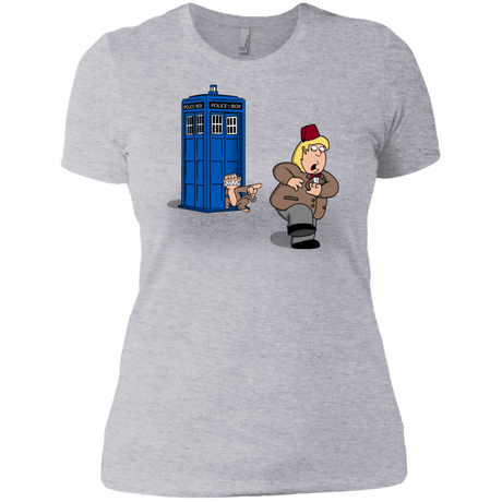 T-Shirts Heather Grey / X-Small The Tardis Monkey Women's Premium T-Shirt