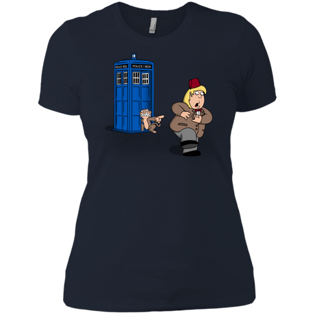 T-Shirts Midnight Navy / X-Small The Tardis Monkey Women's Premium T-Shirt