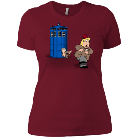 T-Shirts Scarlet / X-Small The Tardis Monkey Women's Premium T-Shirt