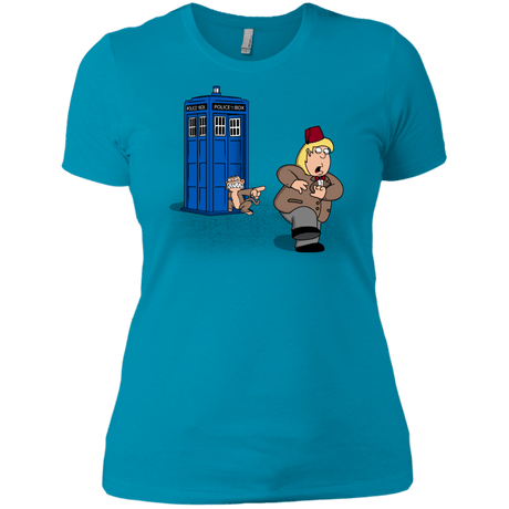 T-Shirts Turquoise / X-Small The Tardis Monkey Women's Premium T-Shirt