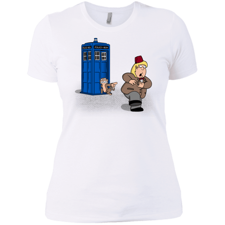 T-Shirts White / X-Small The Tardis Monkey Women's Premium T-Shirt