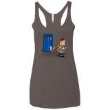 T-Shirts Macchiato / X-Small The Tardis Monkey Women's Triblend Racerback Tank
