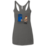 T-Shirts Premium Heather / X-Small The Tardis Monkey Women's Triblend Racerback Tank