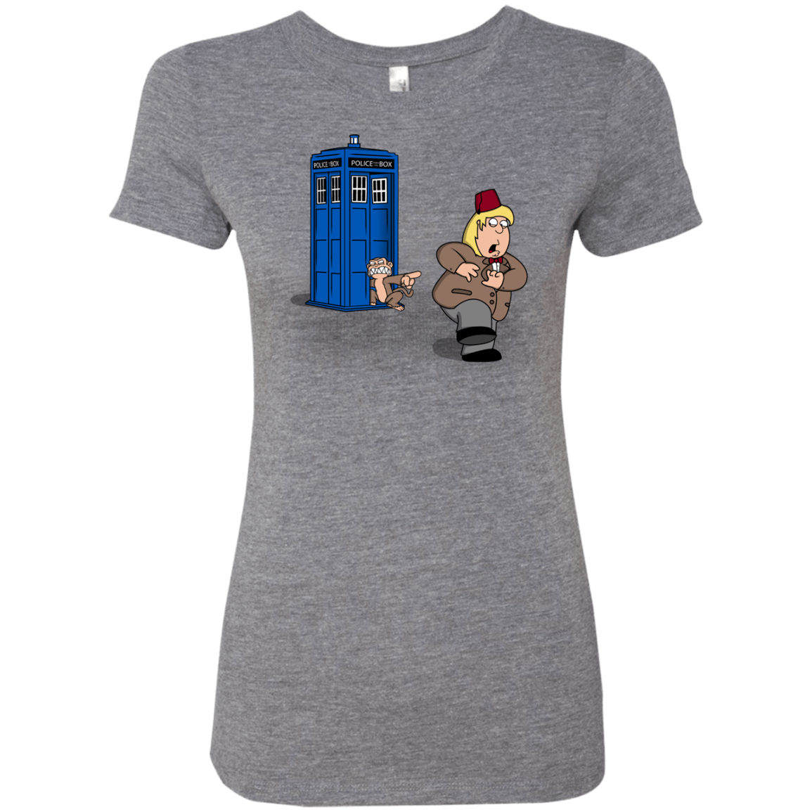 T-Shirts Premium Heather / S The Tardis Monkey Women's Triblend T-Shirt