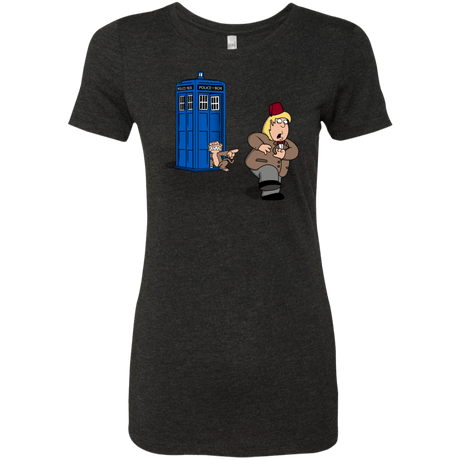 T-Shirts Vintage Black / S The Tardis Monkey Women's Triblend T-Shirt