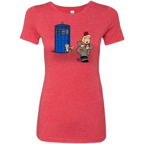 T-Shirts Vintage Red / S The Tardis Monkey Women's Triblend T-Shirt