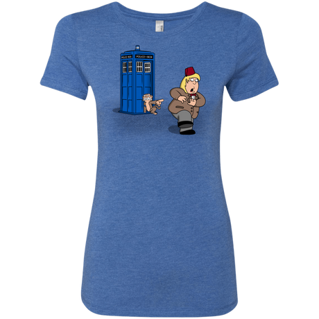 T-Shirts Vintage Royal / S The Tardis Monkey Women's Triblend T-Shirt