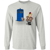 T-Shirts Ash / YS The Tardis Monkey Youth Long Sleeve T-Shirt