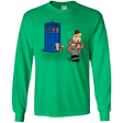 T-Shirts Irish Green / YS The Tardis Monkey Youth Long Sleeve T-Shirt