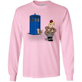 T-Shirts Light Pink / YS The Tardis Monkey Youth Long Sleeve T-Shirt