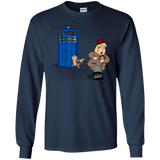 T-Shirts Navy / YS The Tardis Monkey Youth Long Sleeve T-Shirt