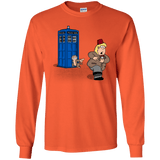 T-Shirts Orange / YS The Tardis Monkey Youth Long Sleeve T-Shirt