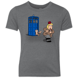 T-Shirts Premium Heather / YXS The Tardis Monkey Youth Triblend T-Shirt