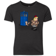 T-Shirts Vintage Black / YXS The Tardis Monkey Youth Triblend T-Shirt