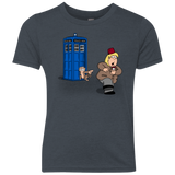 T-Shirts Vintage Navy / YXS The Tardis Monkey Youth Triblend T-Shirt