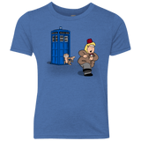 T-Shirts Vintage Royal / YXS The Tardis Monkey Youth Triblend T-Shirt