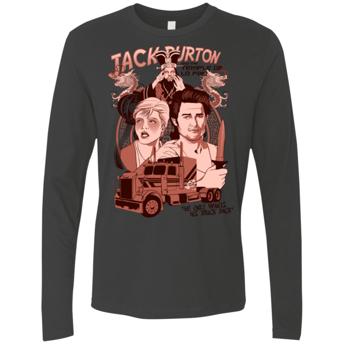 T-Shirts Heavy Metal / Small The Temple of Lo Pan Men's Premium Long Sleeve