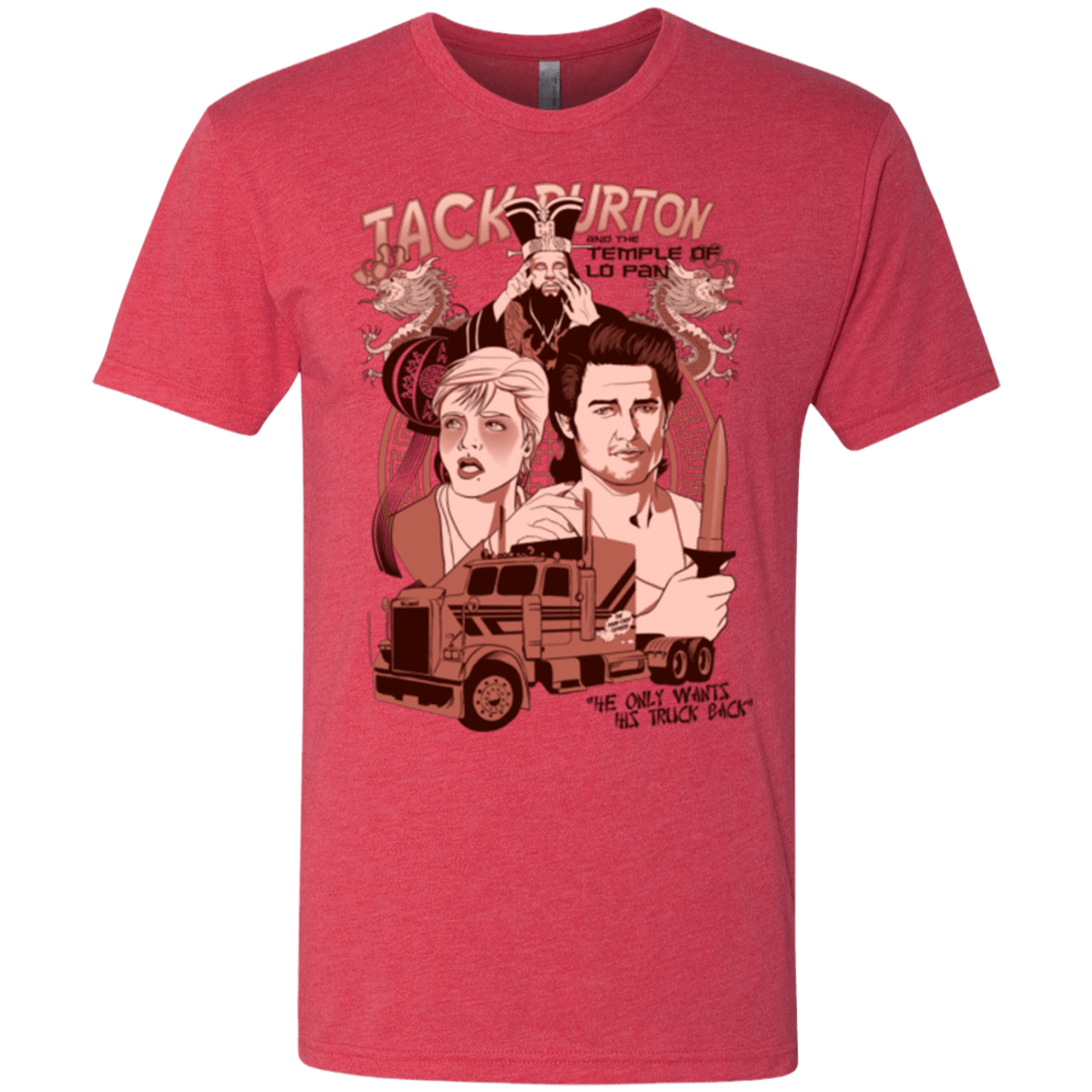 T-Shirts Vintage Red / Small The Temple of Lo Pan Men's Triblend T-Shirt