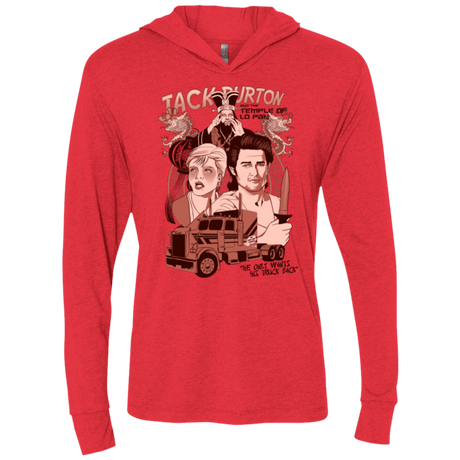 T-Shirts Vintage Red / X-Small The Temple of Lo Pan Triblend Long Sleeve Hoodie Tee