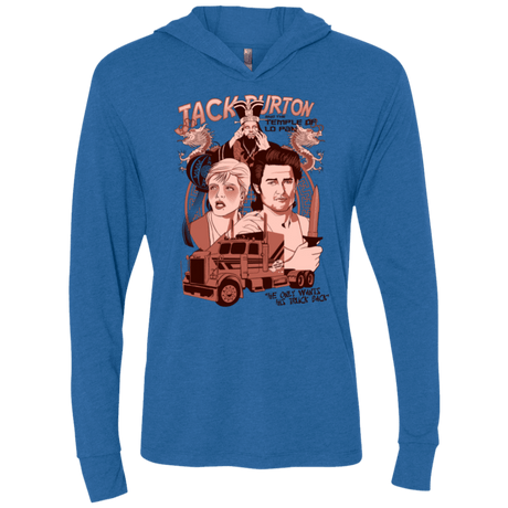 T-Shirts Vintage Royal / X-Small The Temple of Lo Pan Triblend Long Sleeve Hoodie Tee