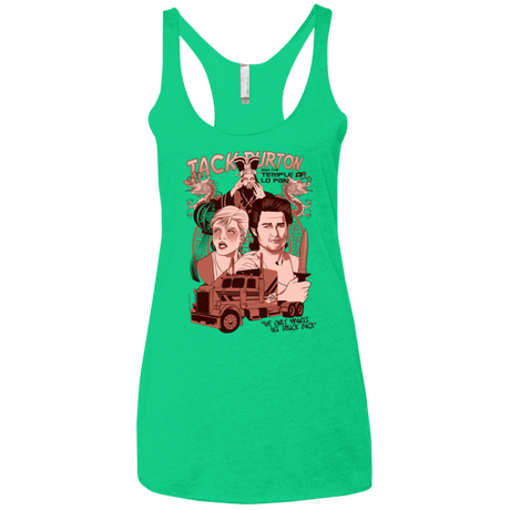 T-Shirts Envy / X-Small The Temple of Lo Pan Women's Triblend Racerback Tank