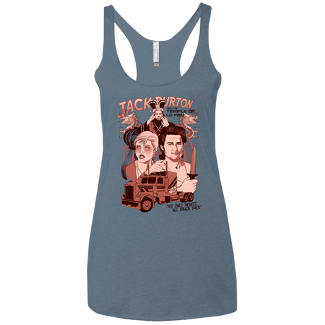 T-Shirts Indigo / X-Small The Temple of Lo Pan Women's Triblend Racerback Tank