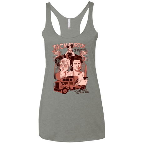 T-Shirts Venetian Grey / X-Small The Temple of Lo Pan Women's Triblend Racerback Tank