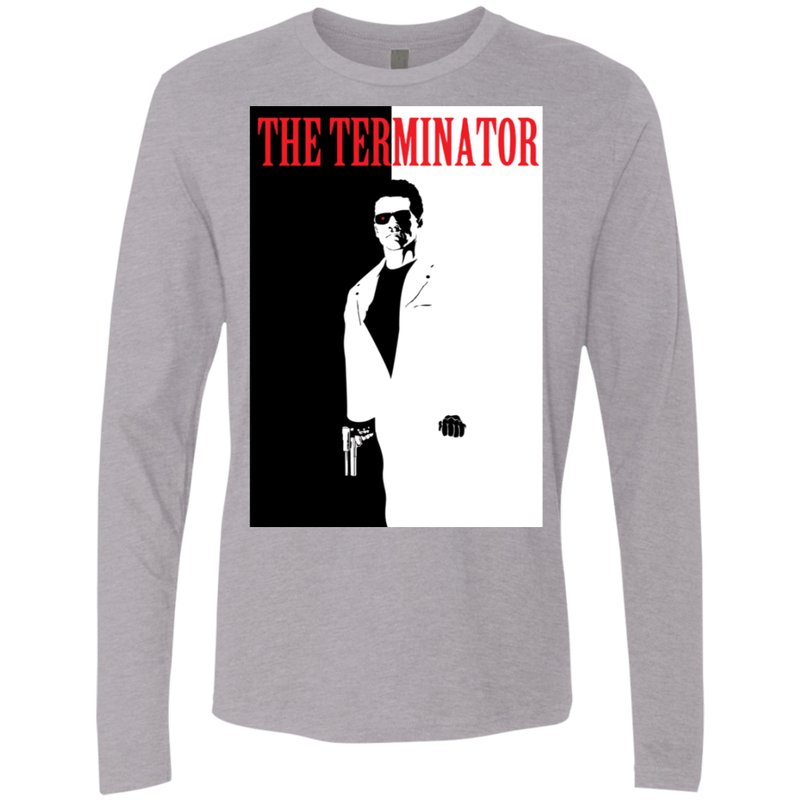 T-Shirts Heather Grey / S The Terminator Men's Premium Long Sleeve