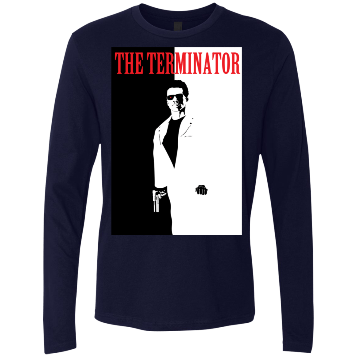 T-Shirts Midnight Navy / S The Terminator Men's Premium Long Sleeve