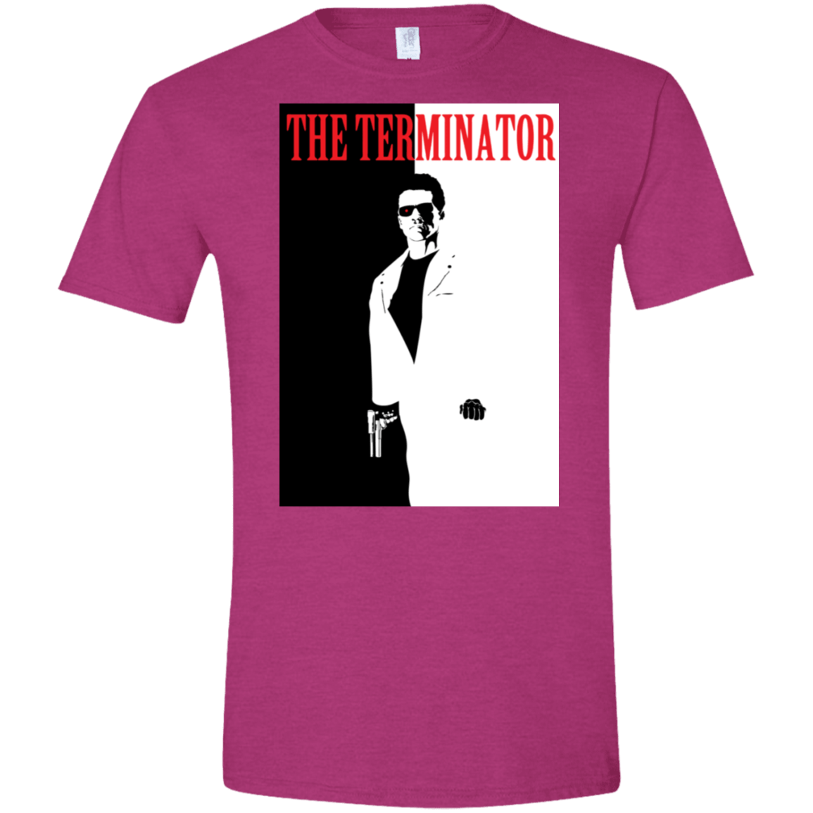 T-Shirts Antique Heliconia / S The Terminator Men's Semi-Fitted Softstyle