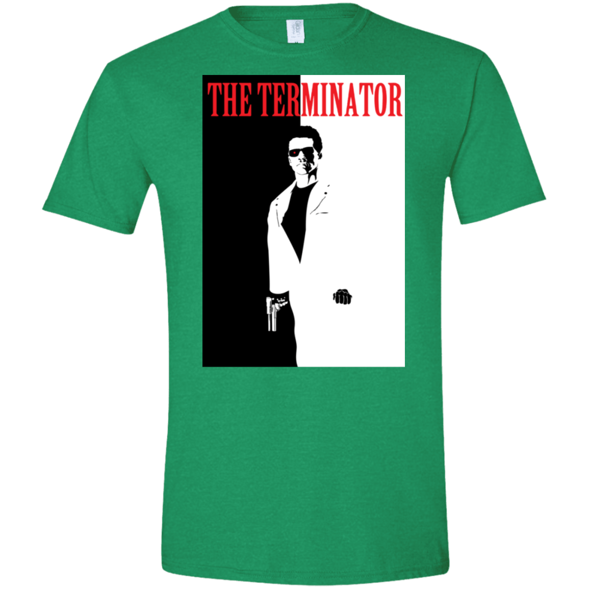 T-Shirts Heather Irish Green / S The Terminator Men's Semi-Fitted Softstyle