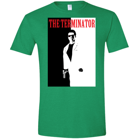 T-Shirts Heather Irish Green / S The Terminator Men's Semi-Fitted Softstyle