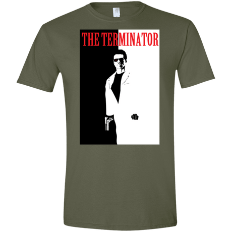 T-Shirts Military Green / S The Terminator Men's Semi-Fitted Softstyle