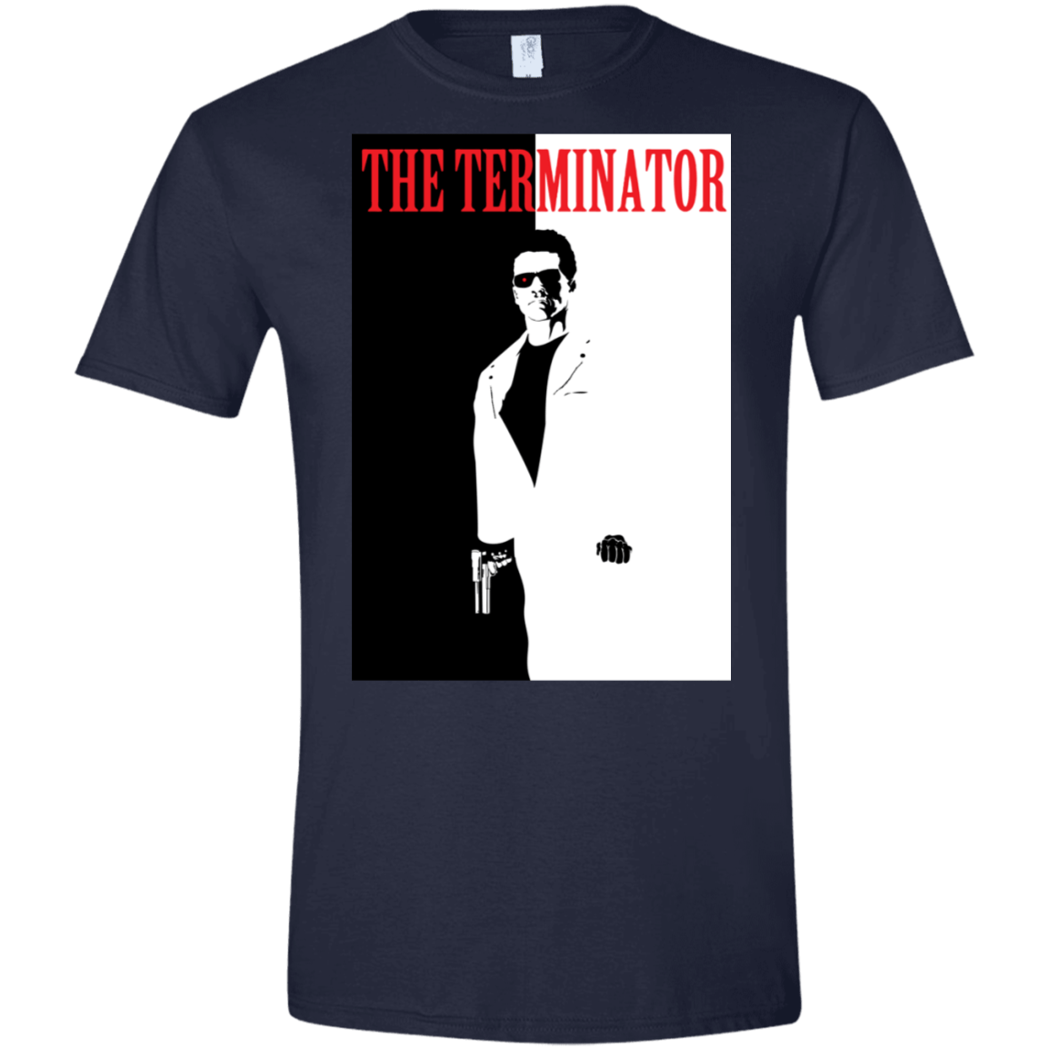 T-Shirts Navy / X-Small The Terminator Men's Semi-Fitted Softstyle