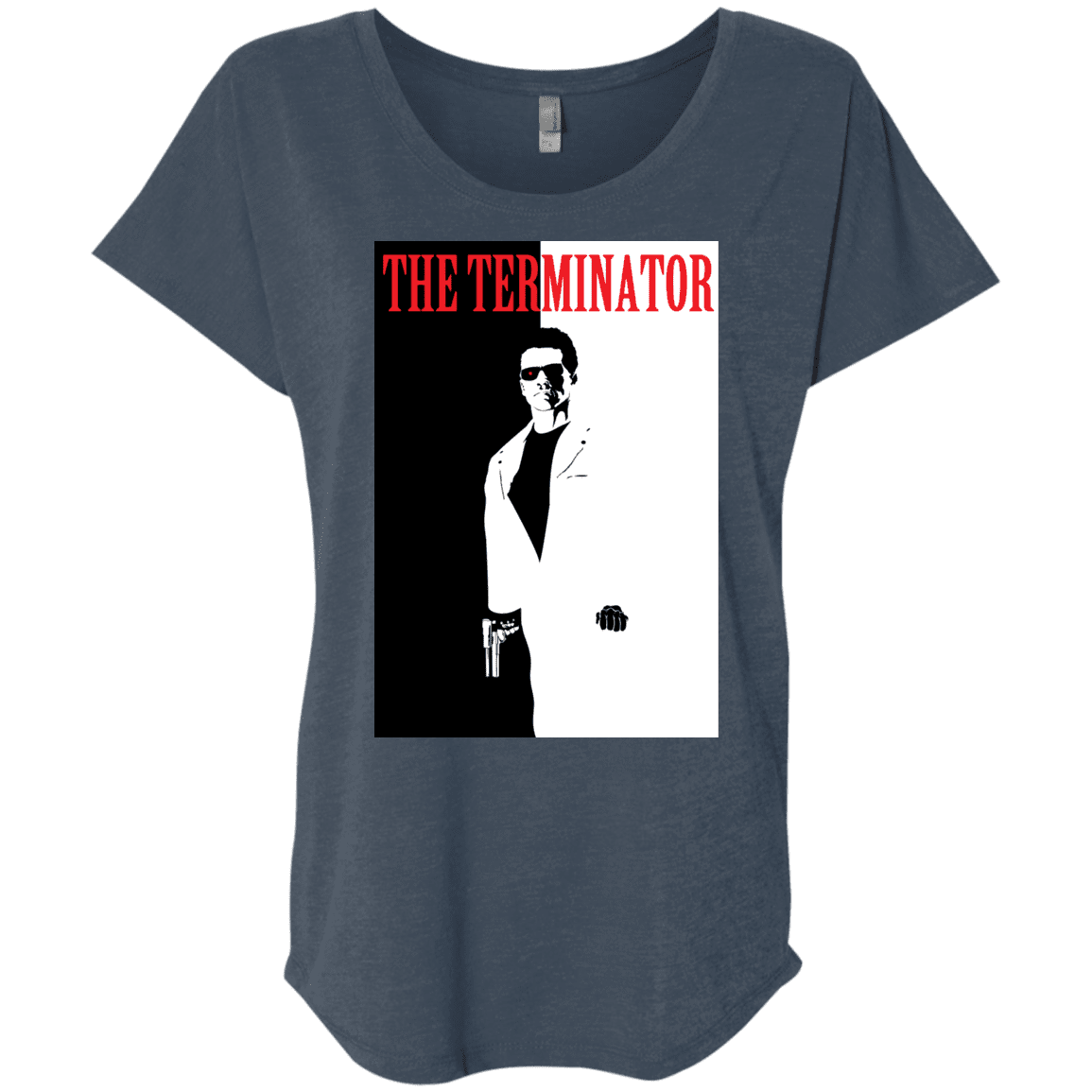 T-Shirts Indigo / X-Small The Terminator Triblend Dolman Sleeve