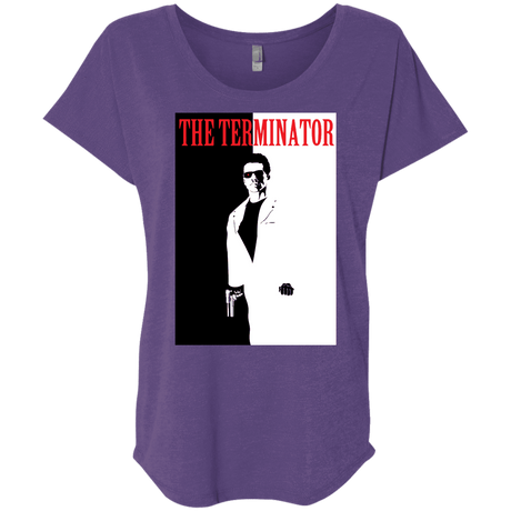 T-Shirts Purple Rush / X-Small The Terminator Triblend Dolman Sleeve