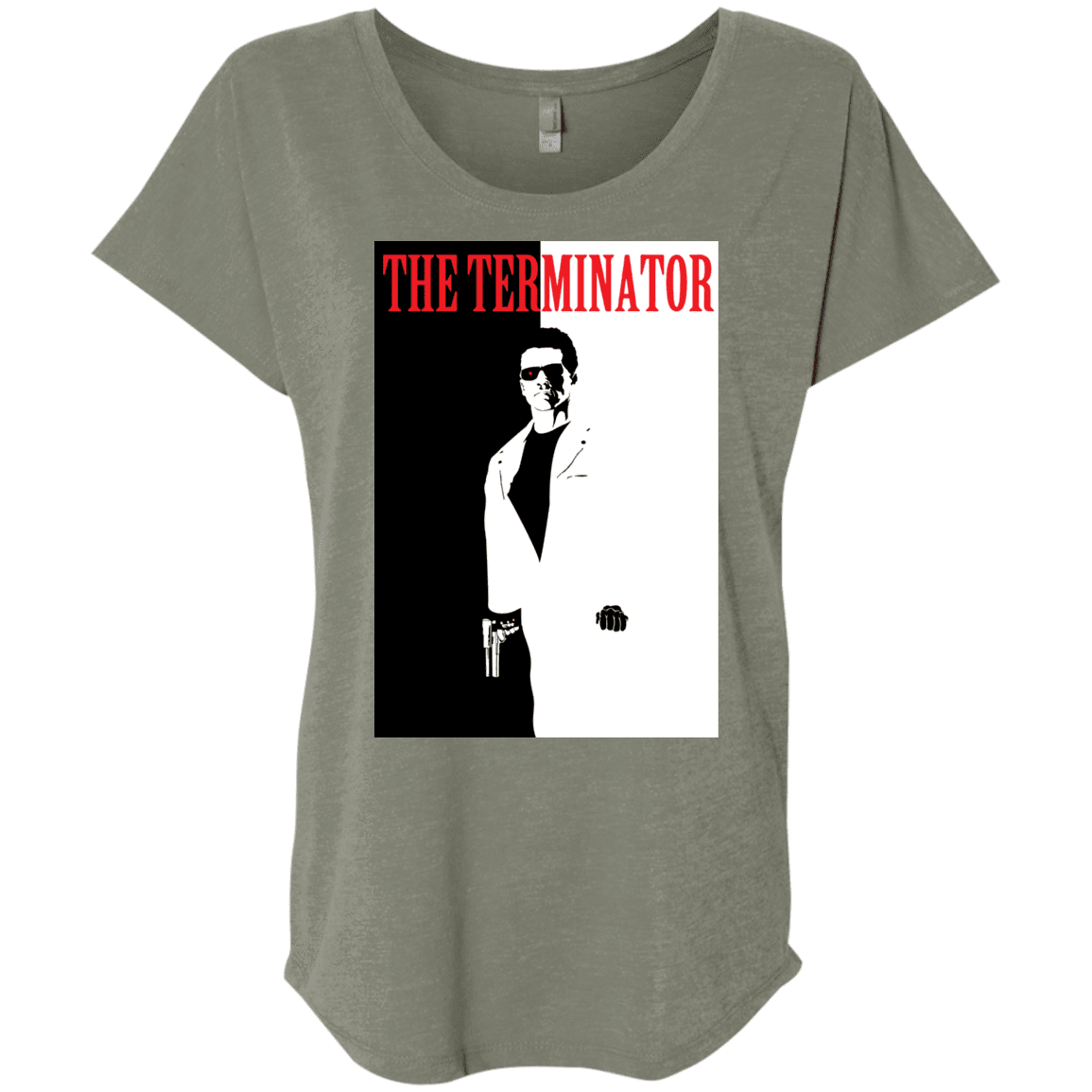 T-Shirts Venetian Grey / X-Small The Terminator Triblend Dolman Sleeve